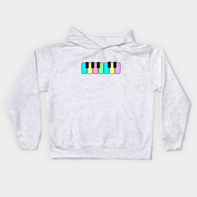 Piano Kids Hoodie by Nadi Fo